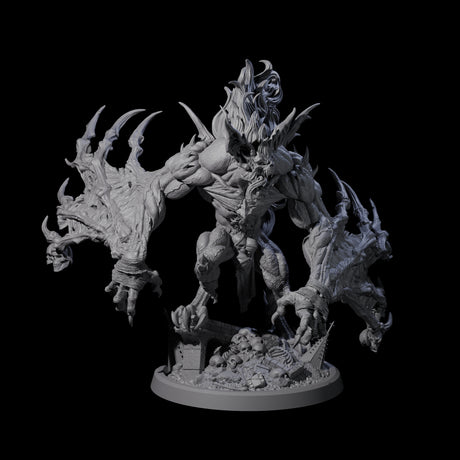 Growling Bat Oni Miniature for Dungeons and Dragons, Pathfinder or other TTRPGs