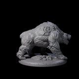 Growling Giant Bear Miniature for Dungeons and Dragons, Pathfinder or other TTRPGs