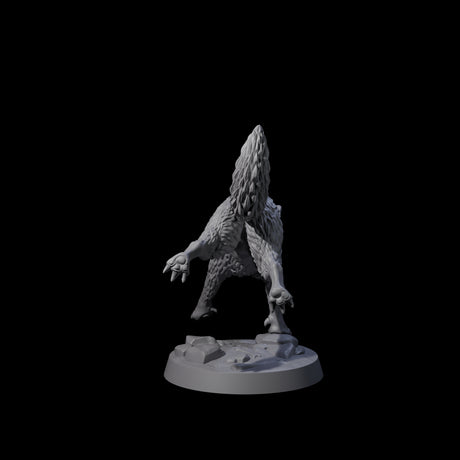 Growling Wolf C Miniature for Dungeons and Dragons, Pathfinder or other TTRPGs