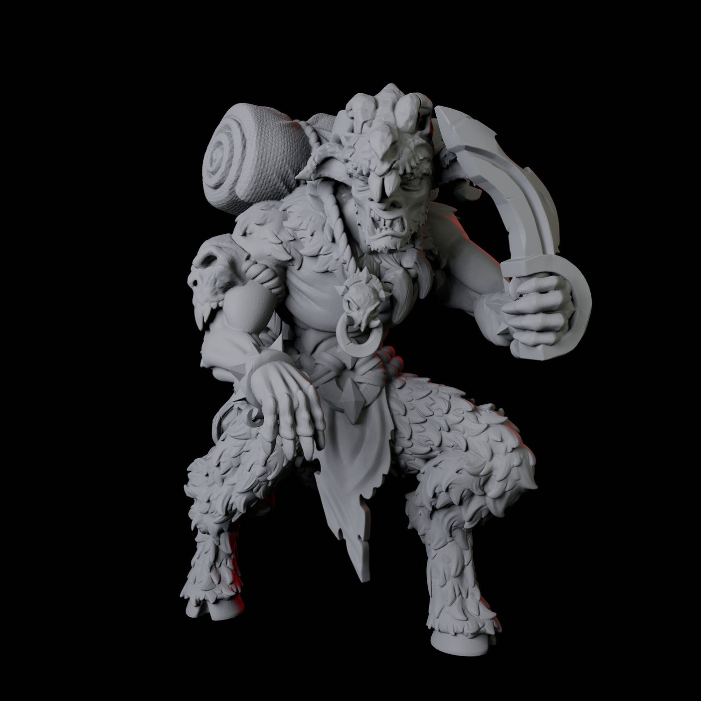 Gruff Satyr A Miniature for Dungeons and Dragons, Pathfinder or other TTRPGs