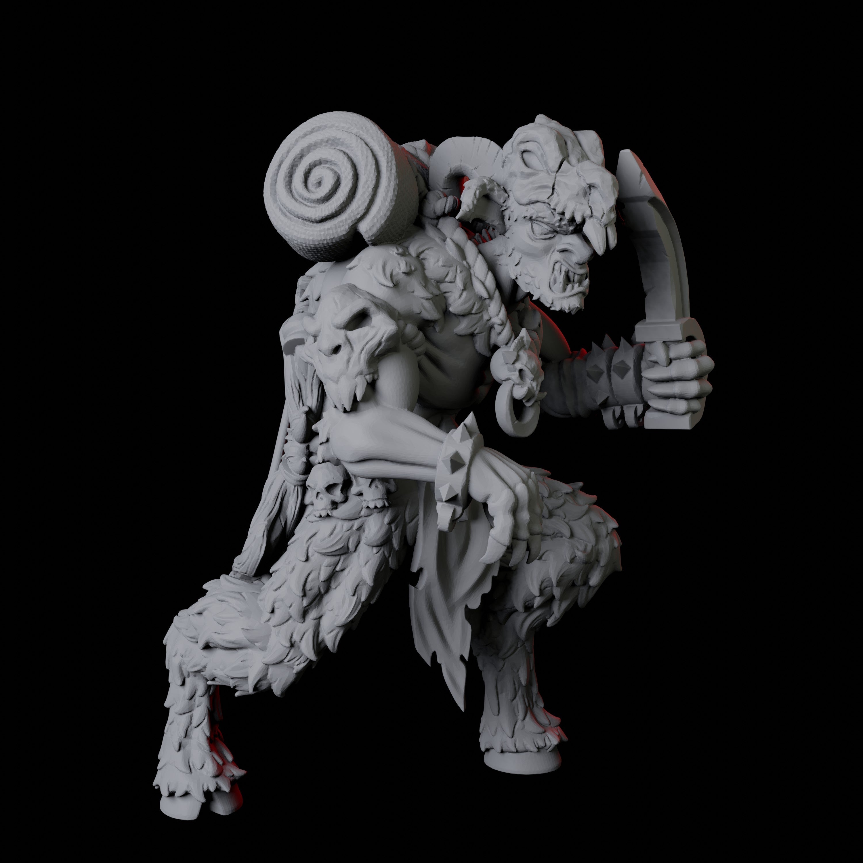 Gruff Satyr Miniature A for Dungeons and Dragons - Myth Forged