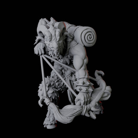 Gruff Satyr B Miniature for Dungeons and Dragons, Pathfinder or other TTRPGs