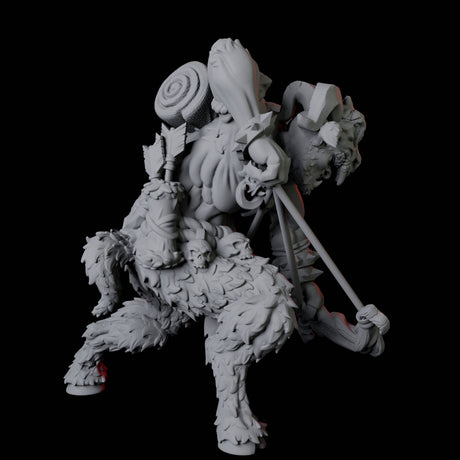 Gruff Satyr B Miniature for Dungeons and Dragons, Pathfinder or other TTRPGs