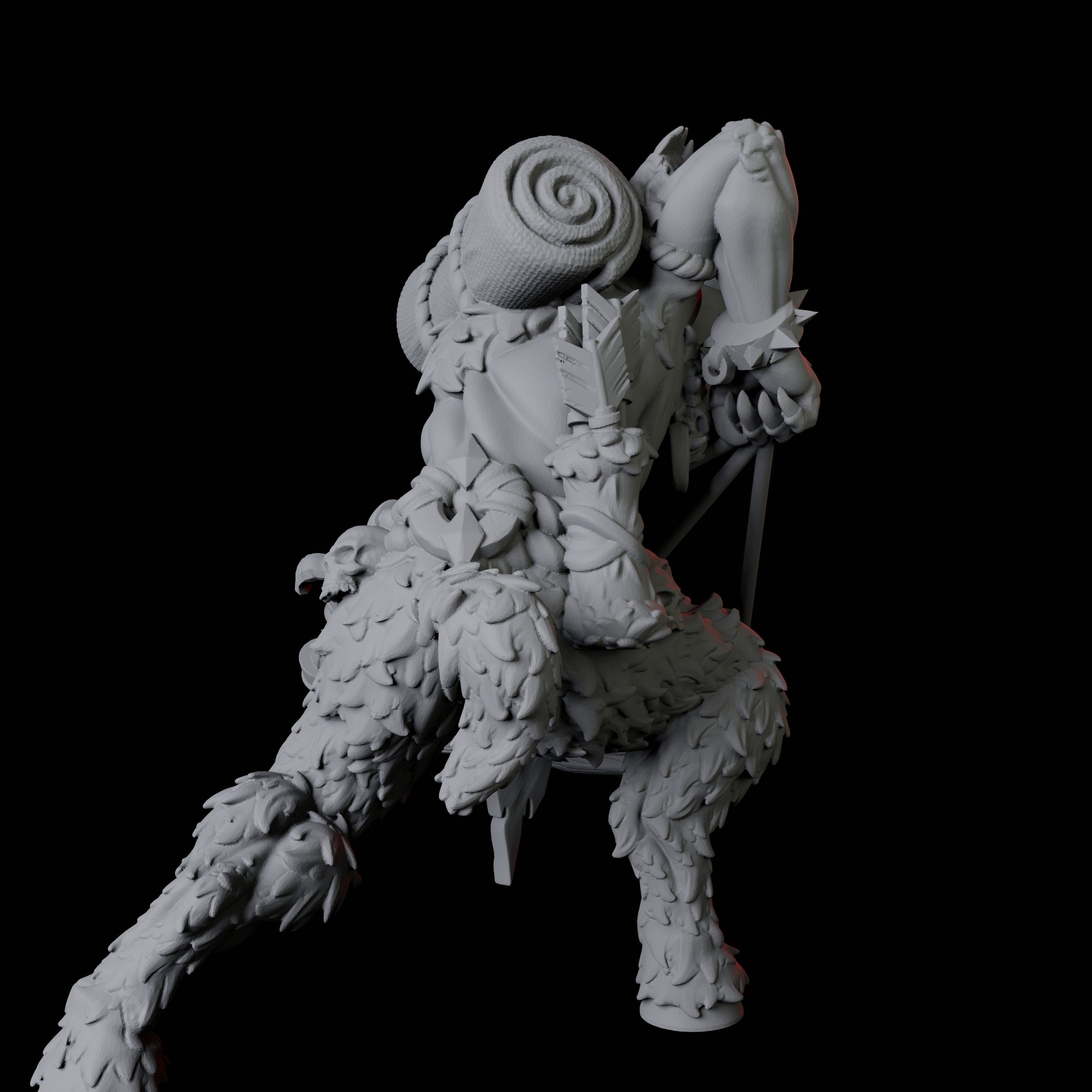 Gruff Satyr Miniature B for Dungeons and Dragons - Myth Forged