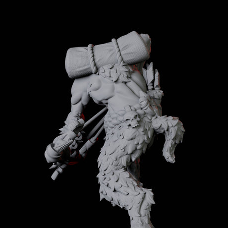 Gruff Satyr B Miniature for Dungeons and Dragons, Pathfinder or other TTRPGs