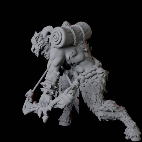 Gruff Satyr B Miniature for Dungeons and Dragons, Pathfinder or other TTRPGs