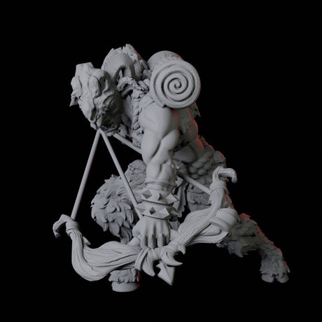 Gruff Satyr B Miniature for Dungeons and Dragons, Pathfinder or other TTRPGs
