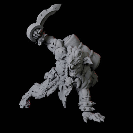Gruff Satyr C Miniature for Dungeons and Dragons, Pathfinder or other TTRPGs