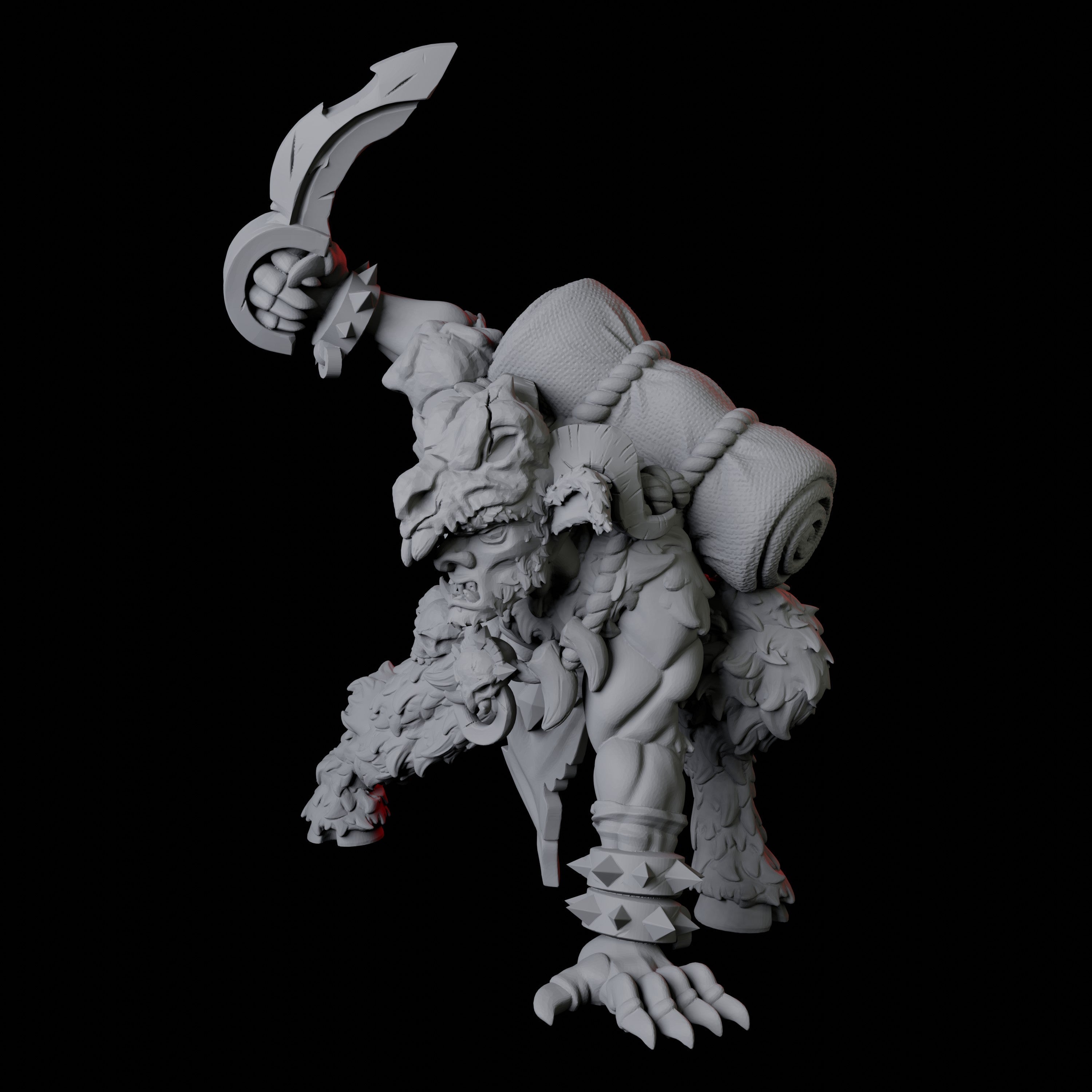 Gruff Satyr Miniature C for Dungeons and Dragons - Myth Forged