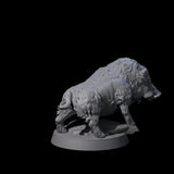 Gruff Wild Boar Miniature for Dungeons and Dragons, Pathfinder or other TTRPGs