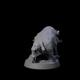 Gruff Wild Boar Miniature for Dungeons and Dragons, Pathfinder or other TTRPGs