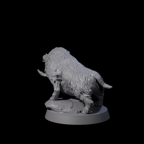 Gruff Wild Boar Miniature for Dungeons and Dragons, Pathfinder or other TTRPGs