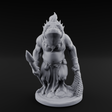 Grumpy Kua-Toa Fisher A Miniature for Dungeons and Dragons, Pathfinder or other TTRPGs