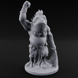 Grumpy Kua-Toa Fisher B Miniature for Dungeons and Dragons, Pathfinder or other TTRPGs