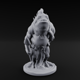 Grumpy Kua-Toa Fisher C Miniature for Dungeons and Dragons, Pathfinder or other TTRPGs