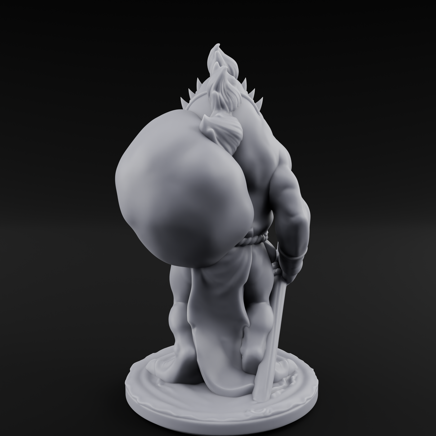 Grumpy Kua-Toa Fisher C Miniature for Dungeons and Dragons, Pathfinder or other TTRPGs