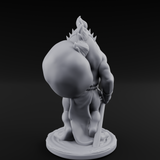 Grumpy Kua-Toa Fisher C Miniature for Dungeons and Dragons, Pathfinder or other TTRPGs