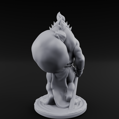 Grumpy Kua-Toa Fisher C Miniature for Dungeons and Dragons, Pathfinder or other TTRPGs