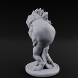 Grumpy Kua-Toa Fisher C Miniature for Dungeons and Dragons, Pathfinder or other TTRPGs