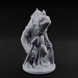 Grumpy Kua-Toa Fishers Miniature for Dungeons and Dragons, Pathfinder or other TTRPGs