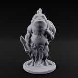 Grumpy Kua-Toa Fishers Miniature for Dungeons and Dragons, Pathfinder or other TTRPGs