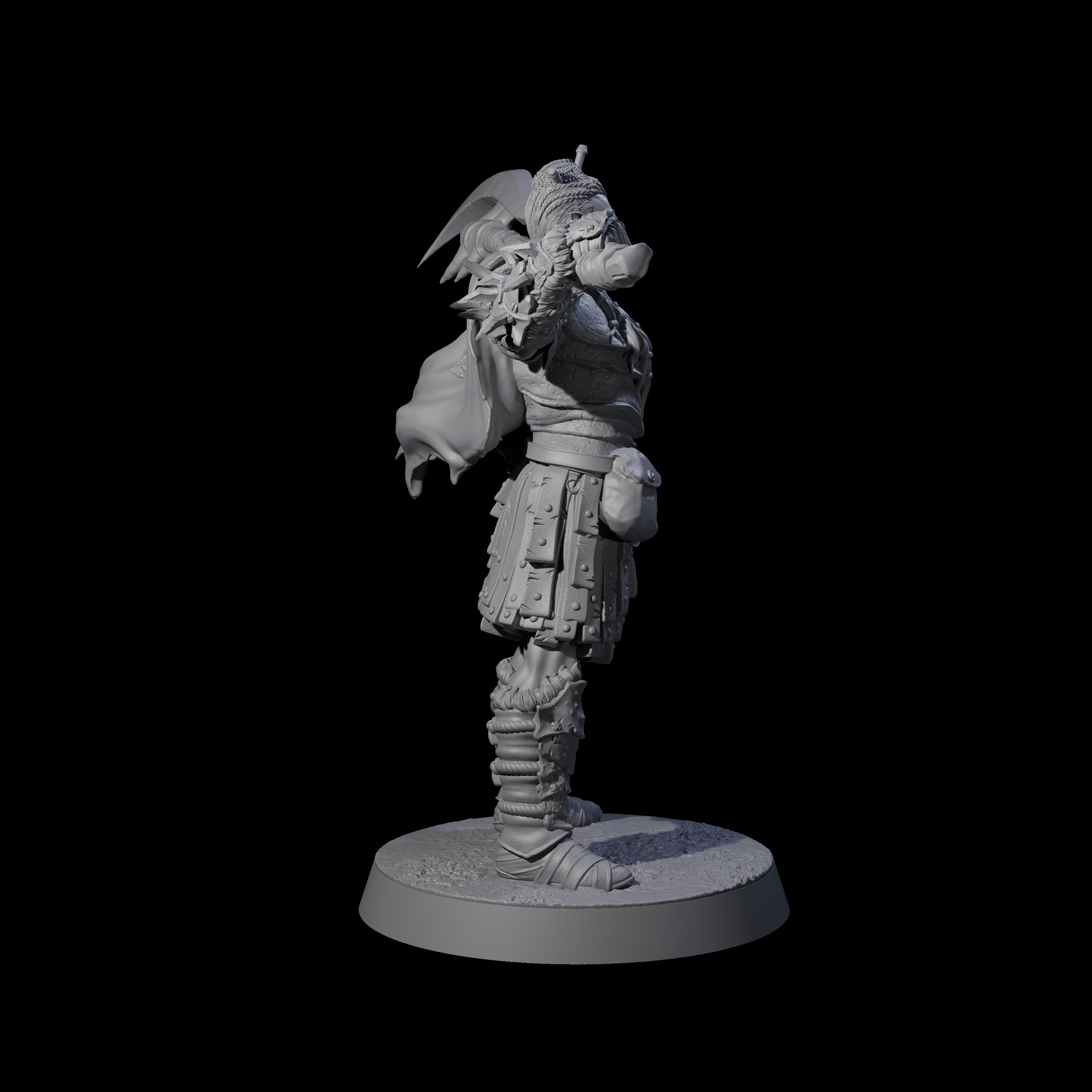 Grusome Bugbear Spinecleaver A Miniature for Dungeons and Dragons, Pathfinder or other TTRPGs