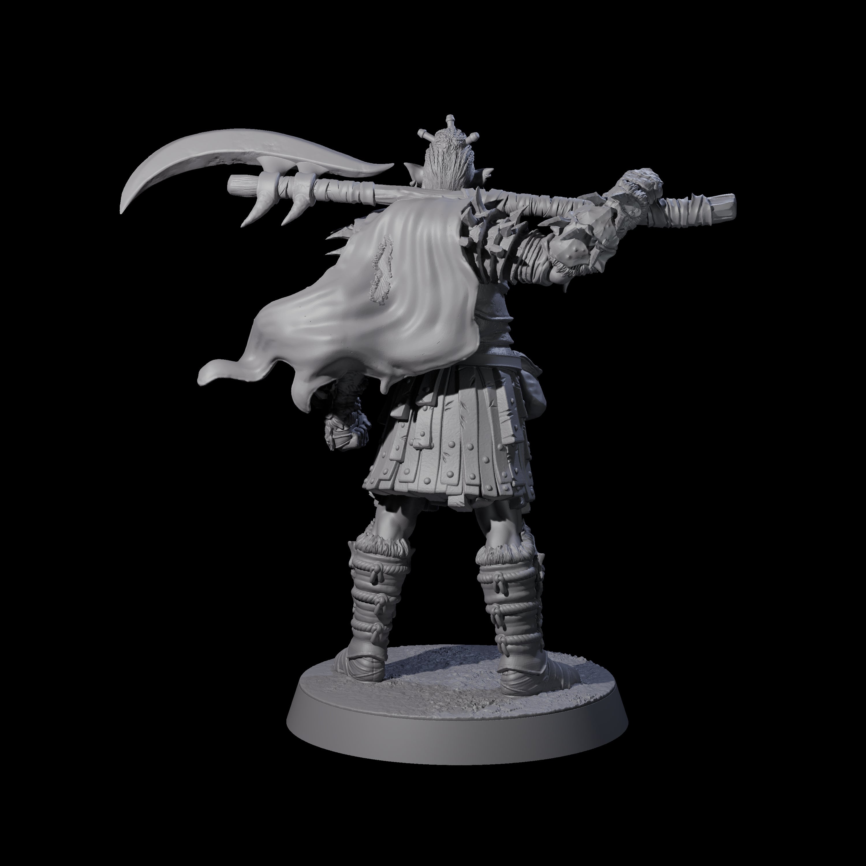 Grusome Bugbear Spinecleaver A Miniature for Dungeons and Dragons, Pathfinder or other TTRPGs