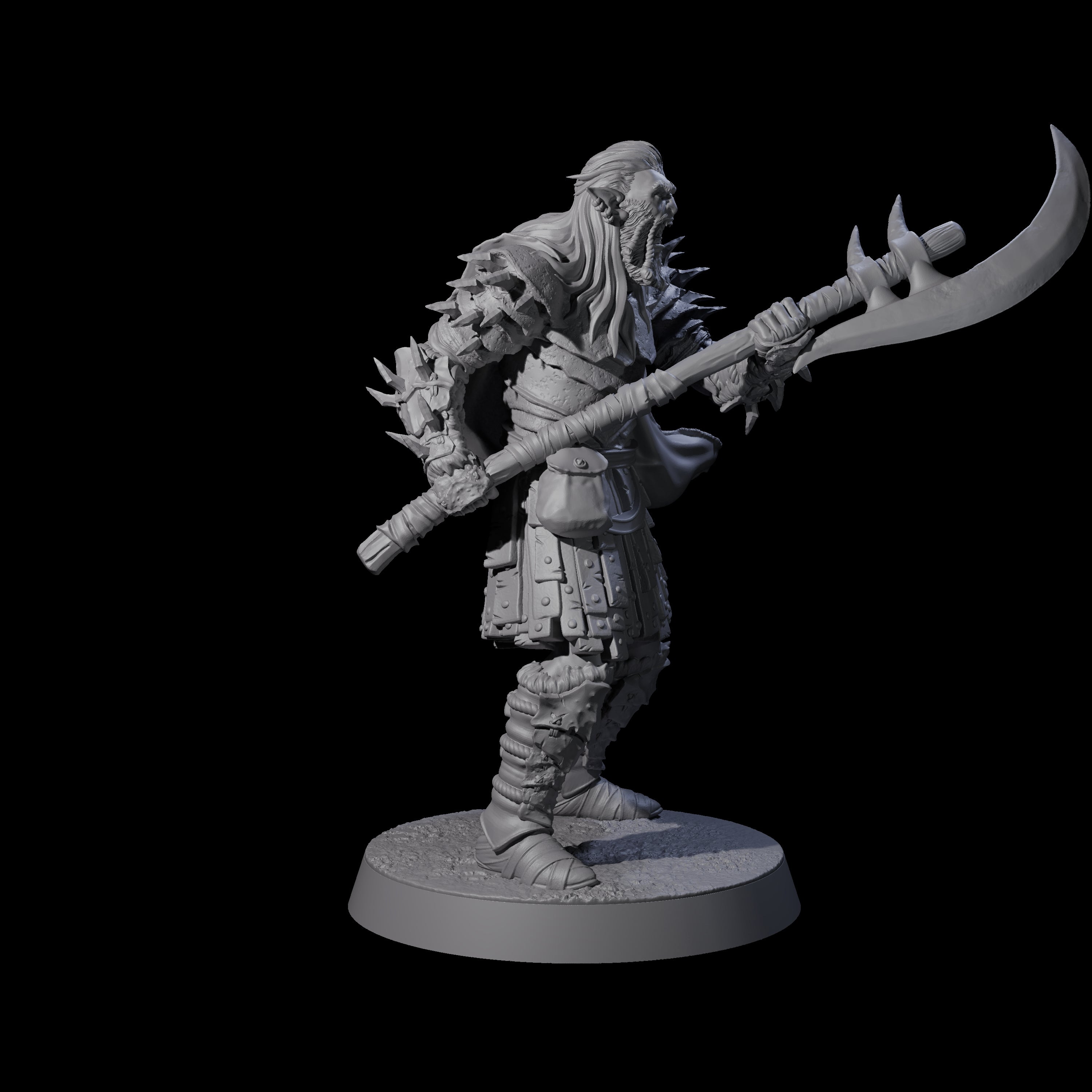 Grusome Bugbear Spinecleaver B Miniature for Dungeons and Dragons, Pathfinder or other TTRPGs
