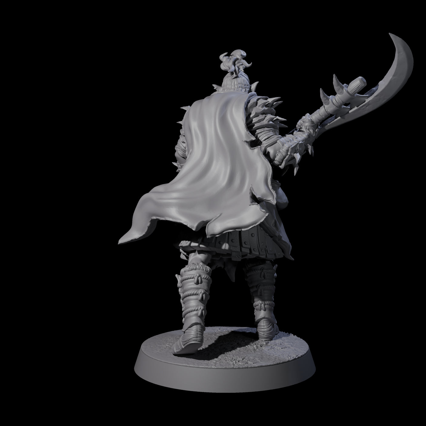 Grusome Bugbear Spinecleaver D Miniature for Dungeons and Dragons, Pathfinder or other TTRPGs