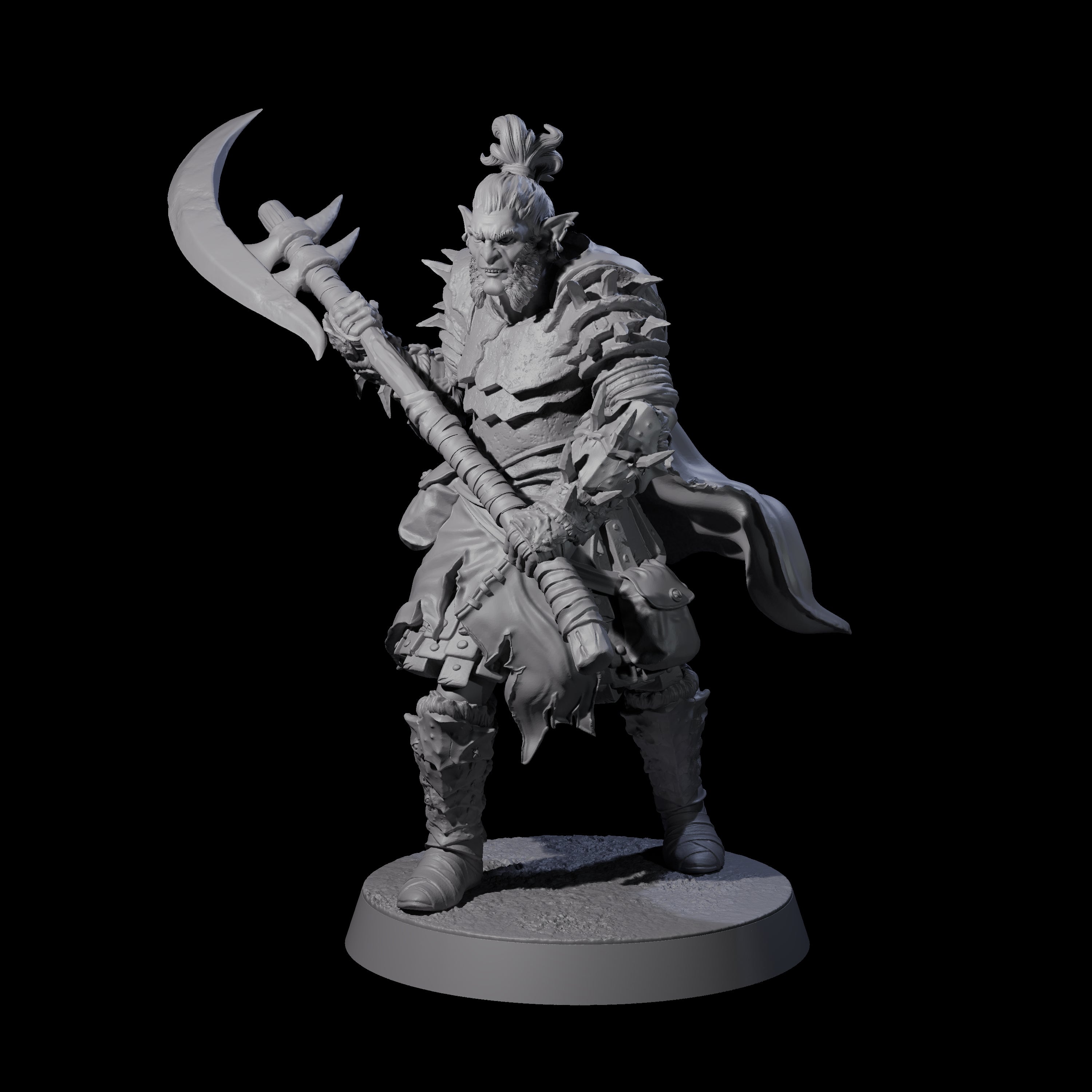 Grusome Bugbear Spinecleaver D Miniature for Dungeons and Dragons, Pathfinder or other TTRPGs