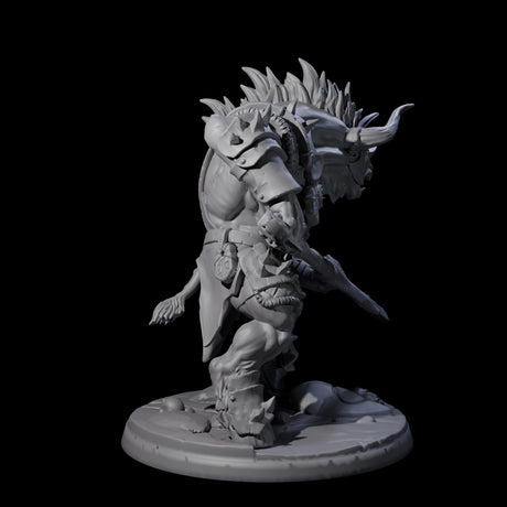 Grusome Minotaur A Miniature for Dungeons and Dragons, Pathfinder or other TTRPGs