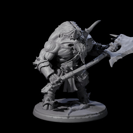 Grusome Minotaur B Miniature for Dungeons and Dragons, Pathfinder or other TTRPGs