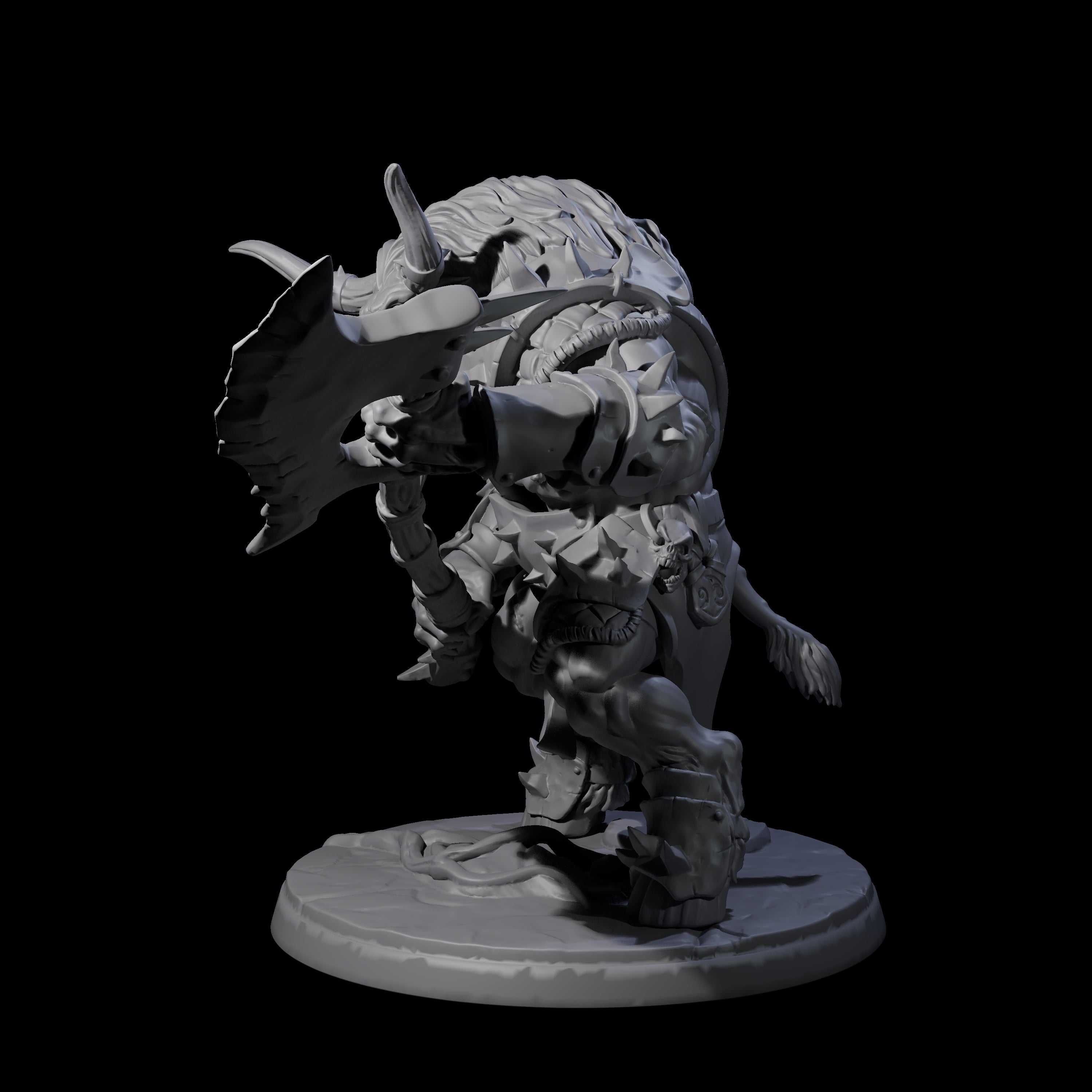 Grusome Minotaur B Miniature for Dungeons and Dragons, Pathfinder or other TTRPGs