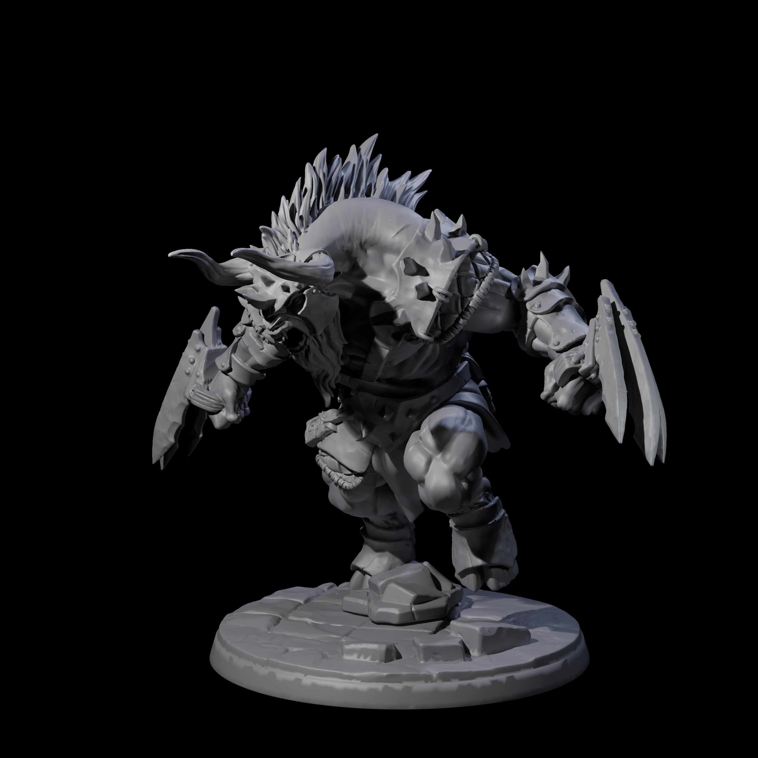 Grusome Minotaur C Miniature for Dungeons and Dragons, Pathfinder or other TTRPGs