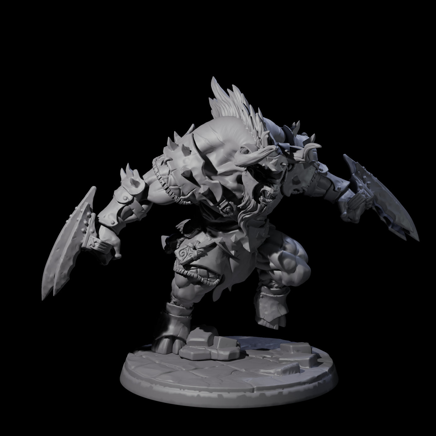 Grusome Minotaur C Miniature for Dungeons and Dragons, Pathfinder or other TTRPGs