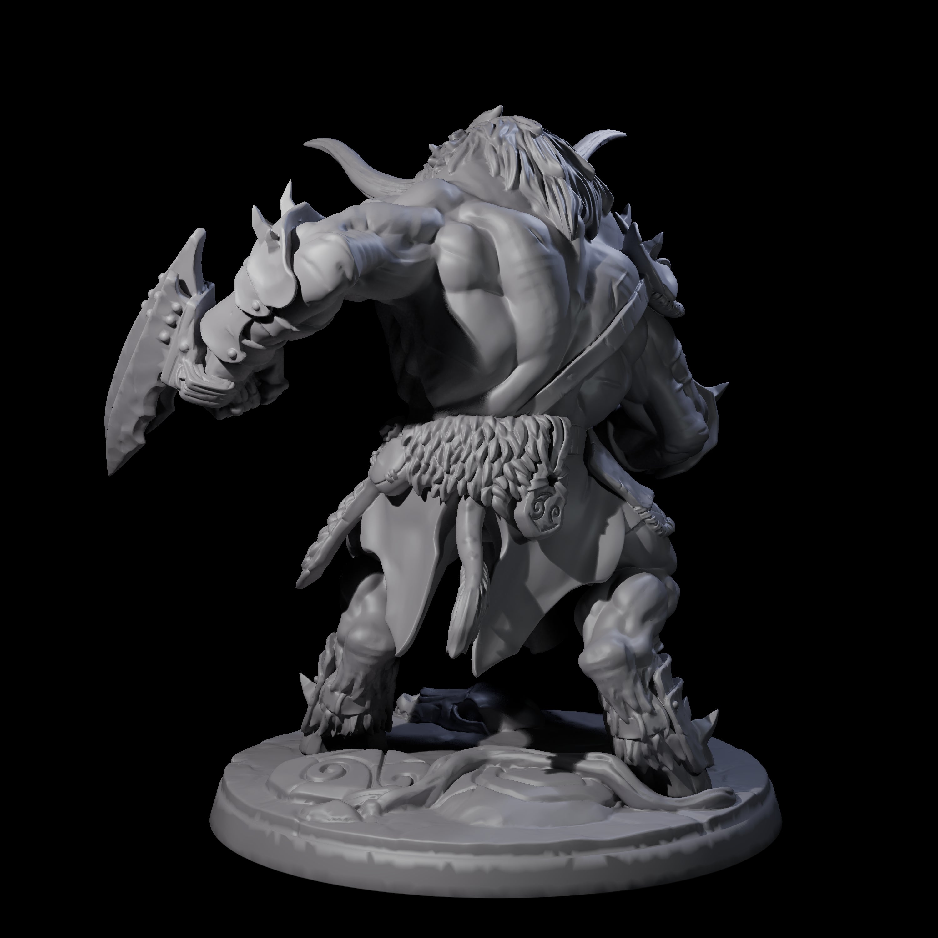 Grusome Minotaur D Miniature for Dungeons and Dragons, Pathfinder or other TTRPGs