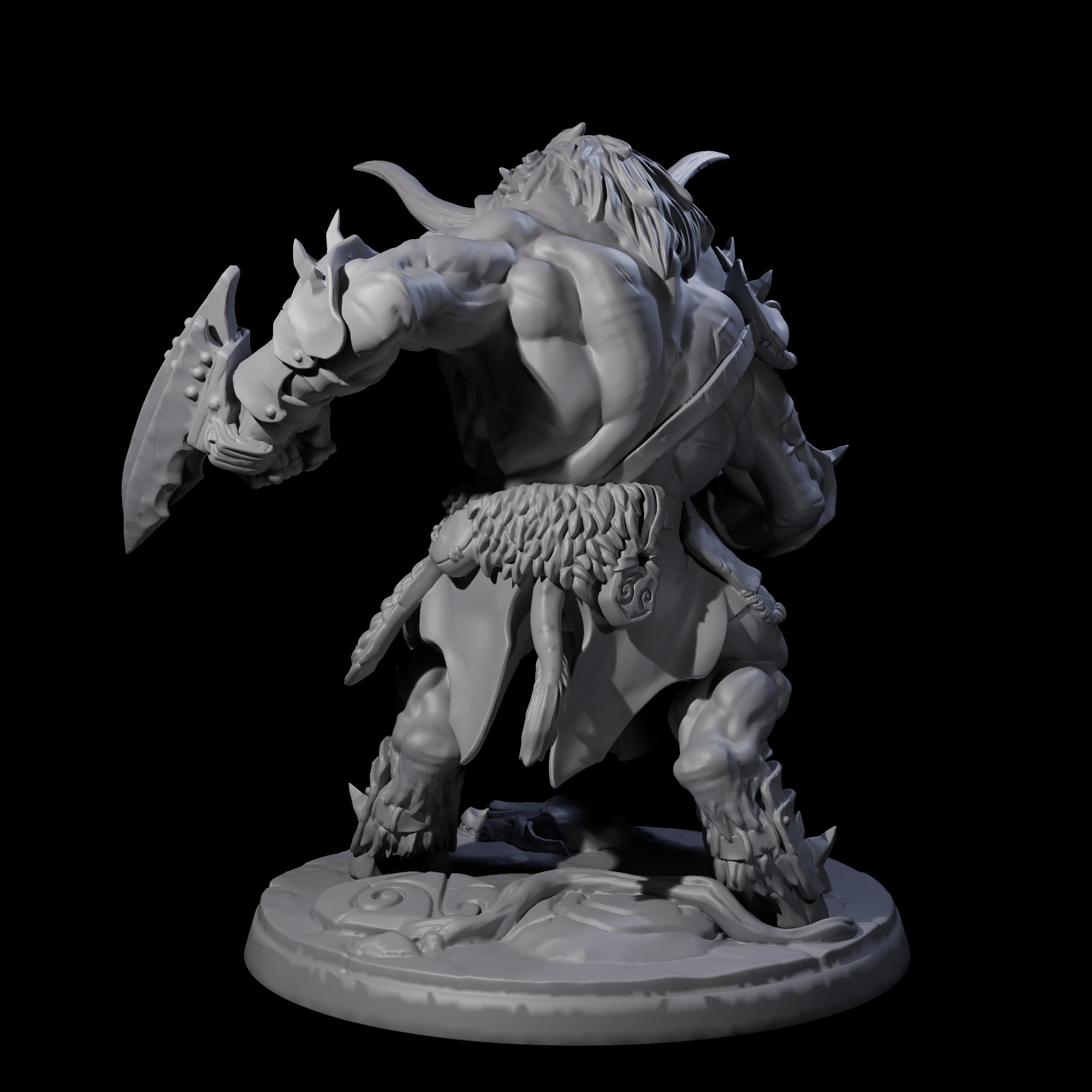 Grusome Minotaur D Miniature for Dungeons and Dragons, Pathfinder or other TTRPGs