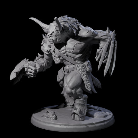 Grusome Minotaur D Miniature for Dungeons and Dragons, Pathfinder or other TTRPGs