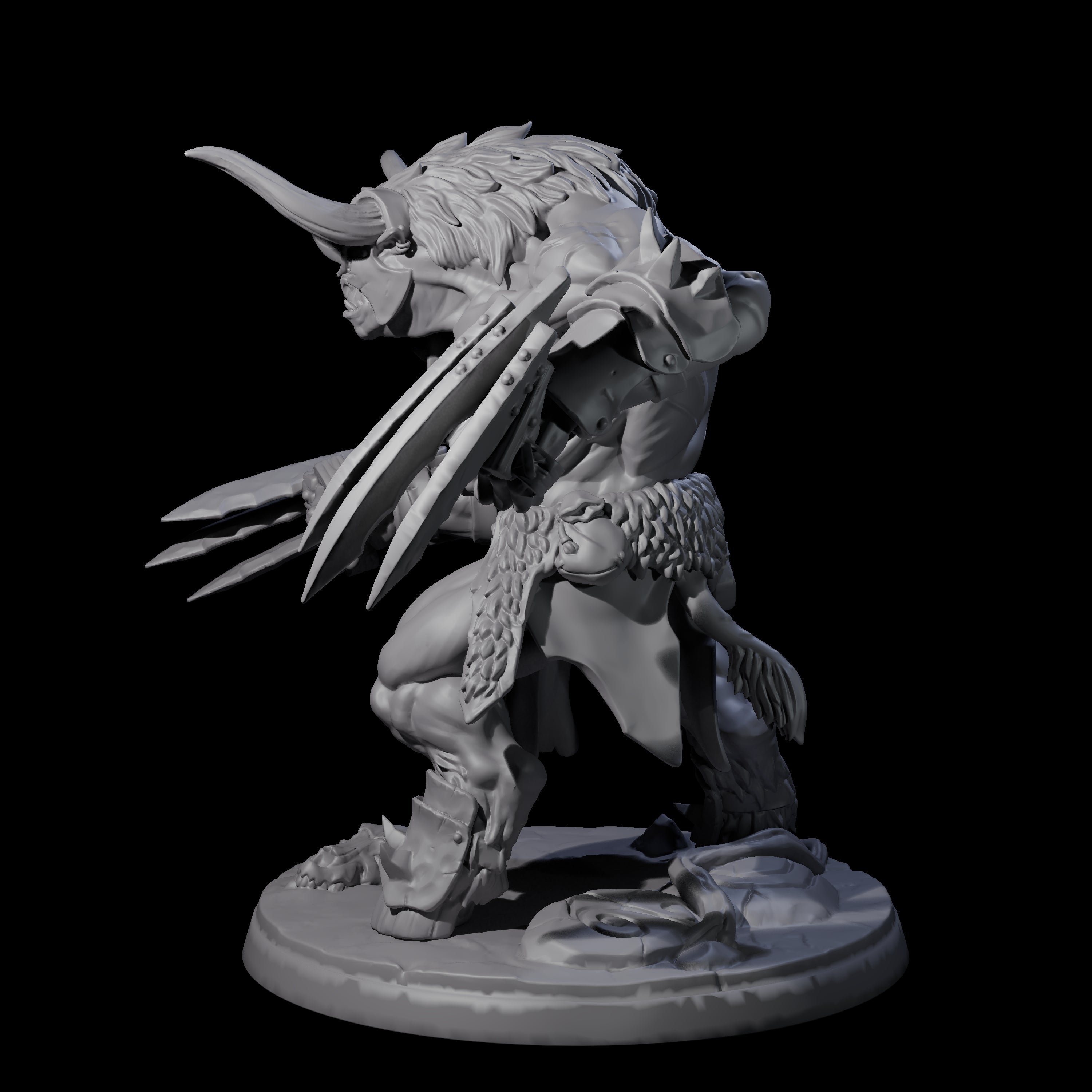 Grusome Minotaur D Miniature for Dungeons and Dragons, Pathfinder or other TTRPGs
