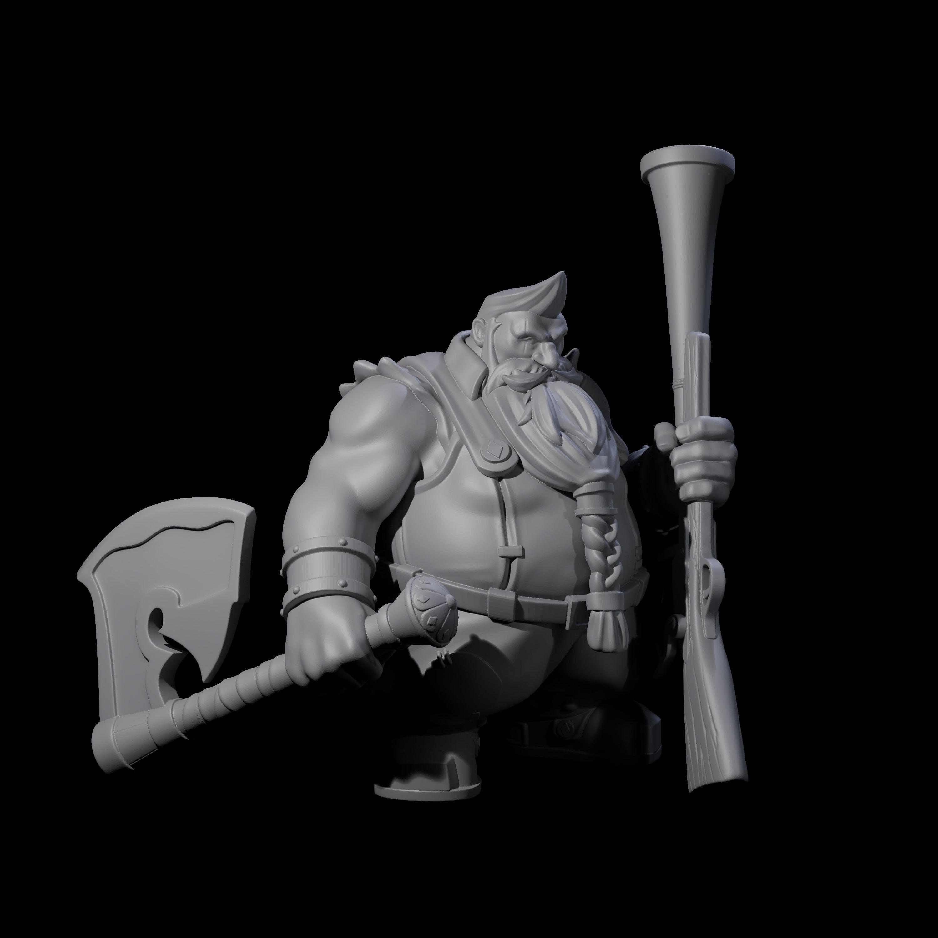 Guldram - Classic Dwarf Hunter Miniature for Dungeons and Dragons, Pathfinder or other TTRPGs