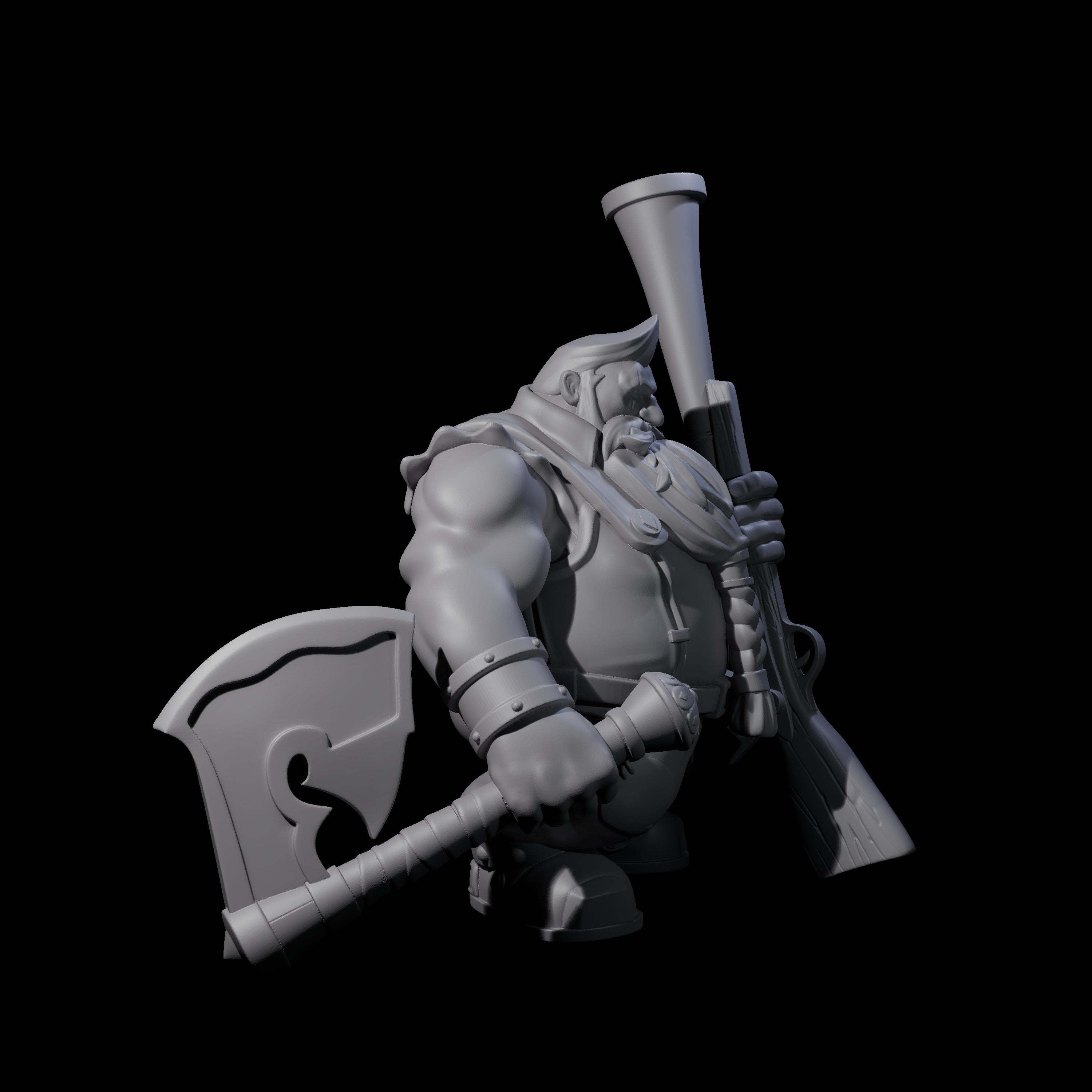 Guldram - Classic Dwarf Hunter Miniature for Dungeons and Dragons, Pathfinder or other TTRPGs