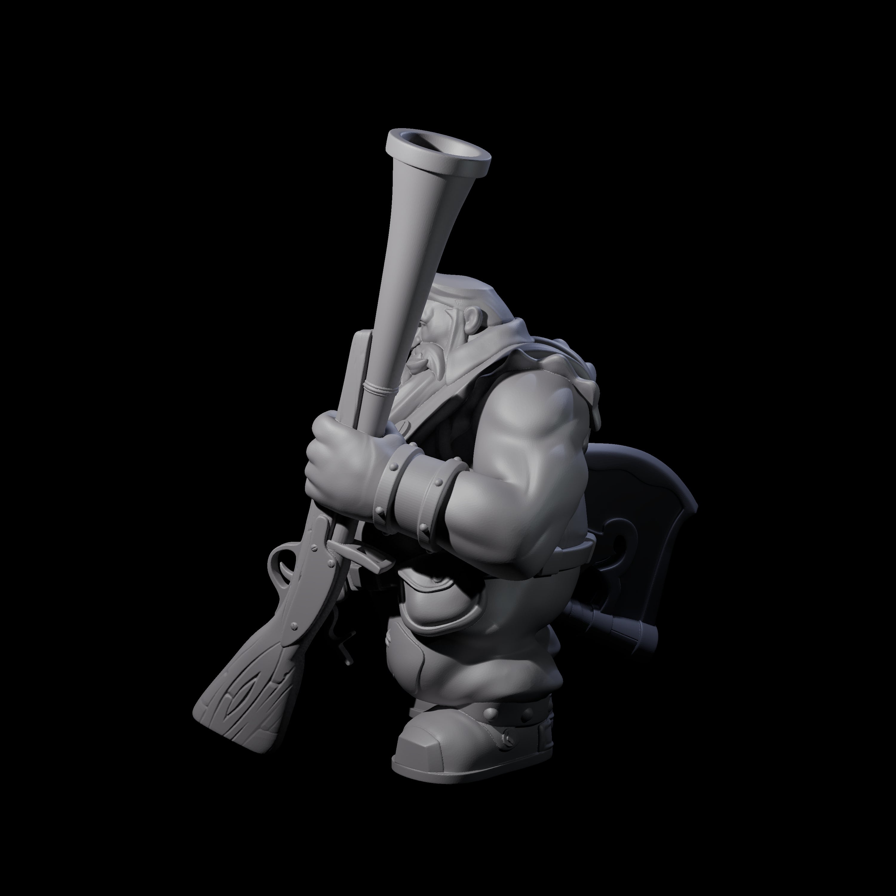 Guldram - Classic Dwarf Hunter Miniature for Dungeons and Dragons, Pathfinder or other TTRPGs