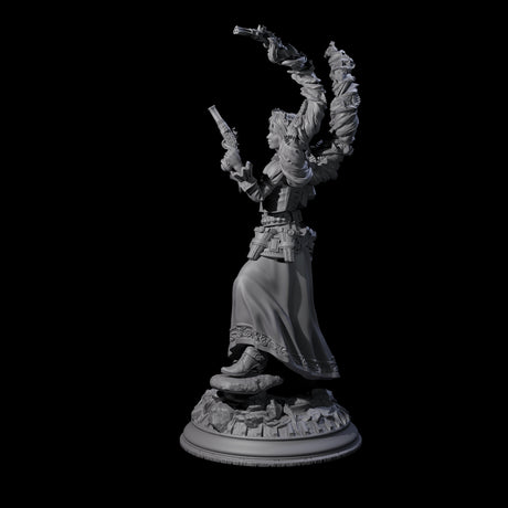 Gunslinger Druid Miniature for Dungeons and Dragons, Pathfinder or other TTRPGs