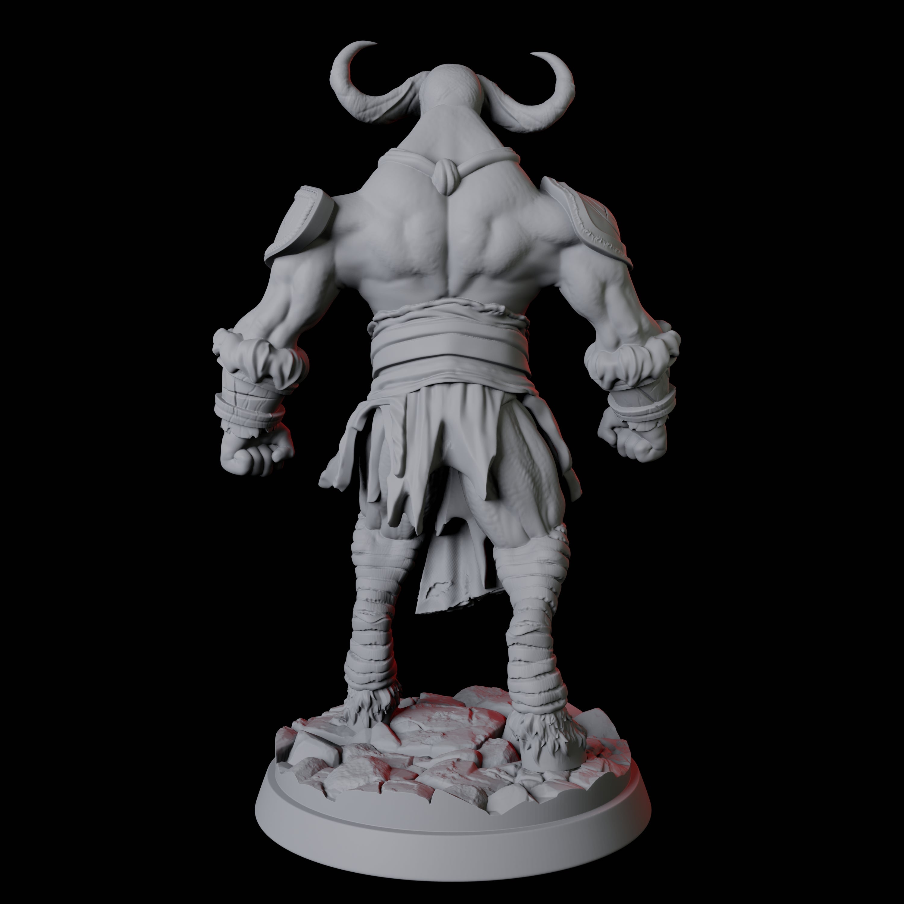 Gym Bro Yakfolk Miniature for Dungeons and Dragons, Pathfinder or other TTRPGs