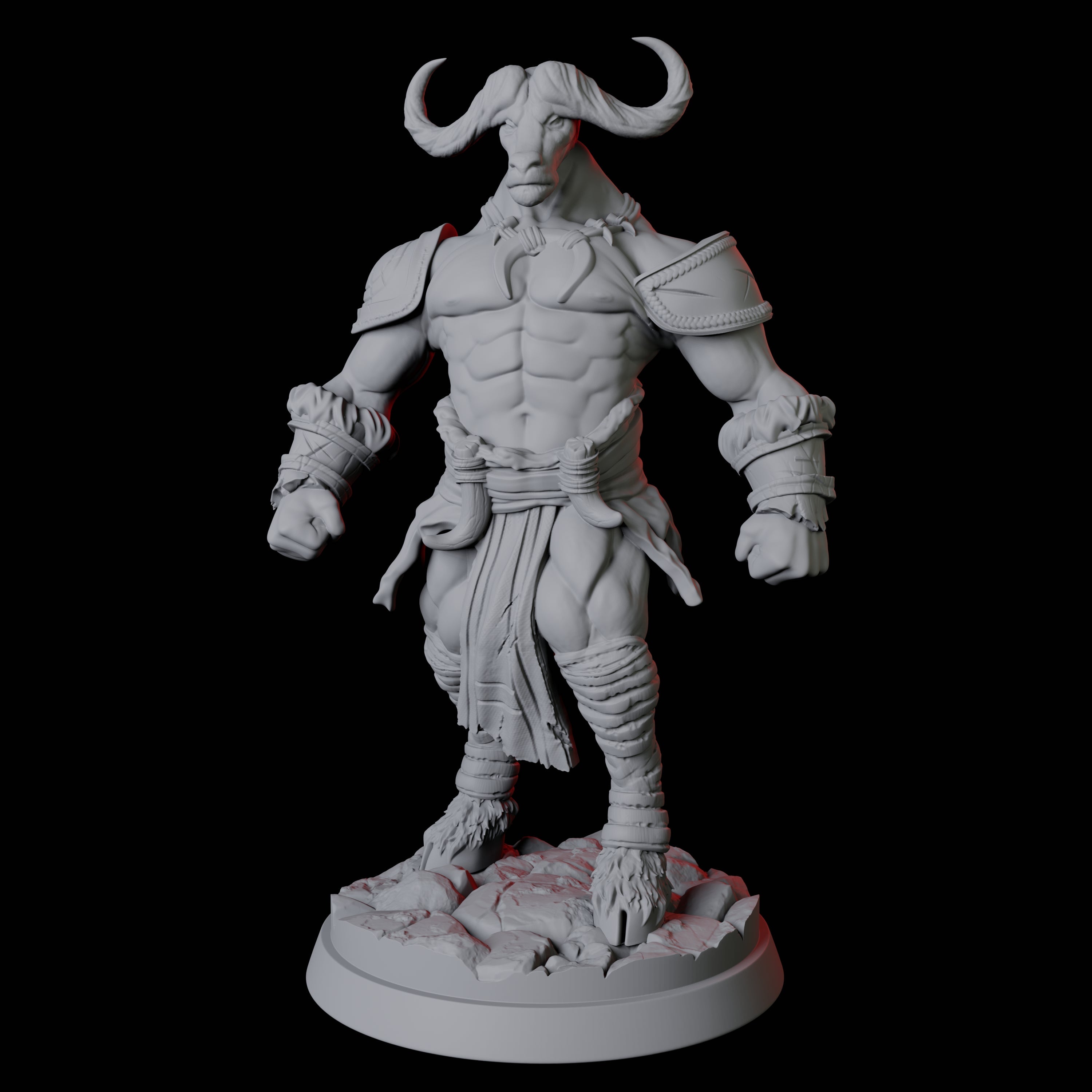 Gym Bro Yakfolk Miniature for Dungeons and Dragons, Pathfinder or other TTRPGs