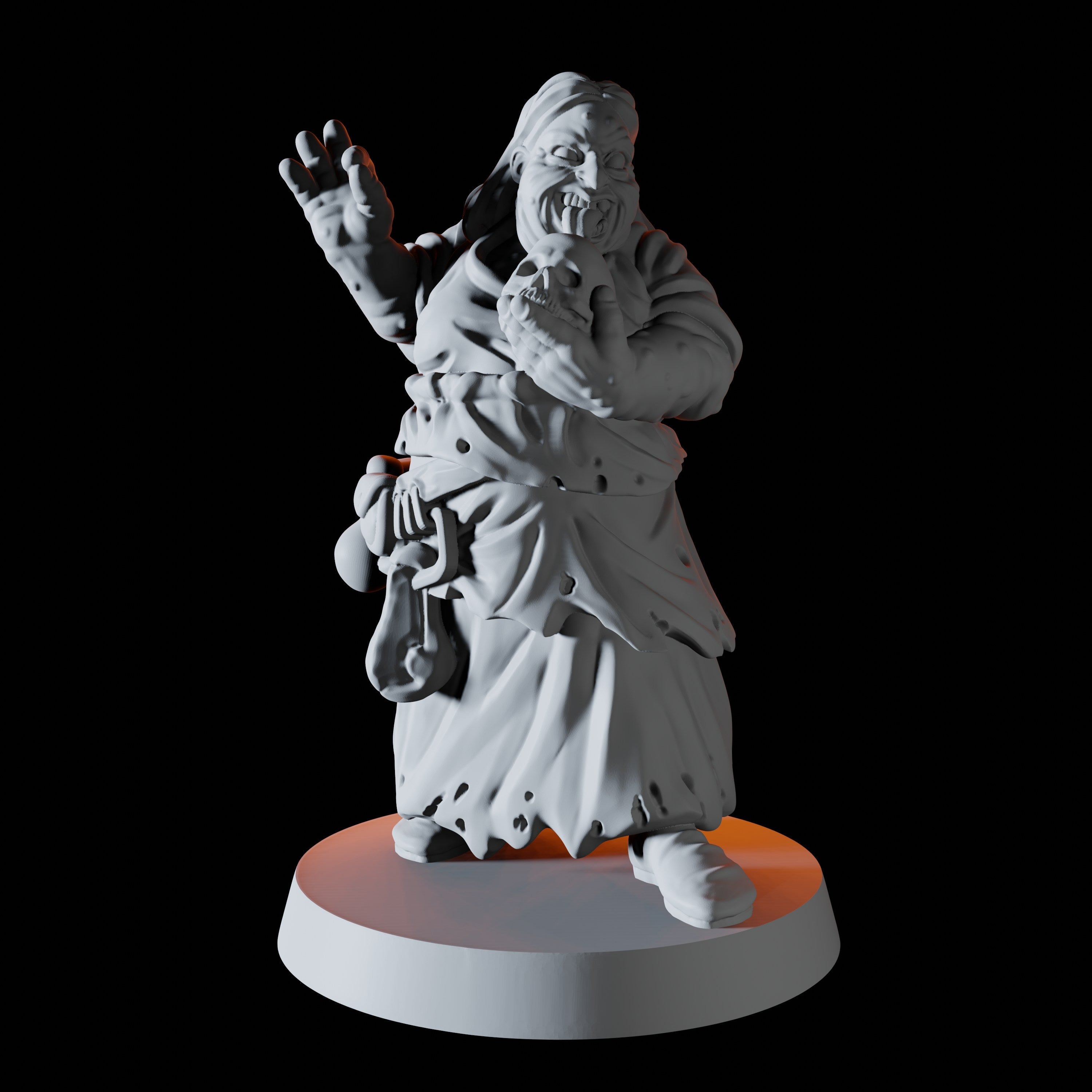 Crone or Hag Miniature for Dungeons and Dragons - Myth Forged