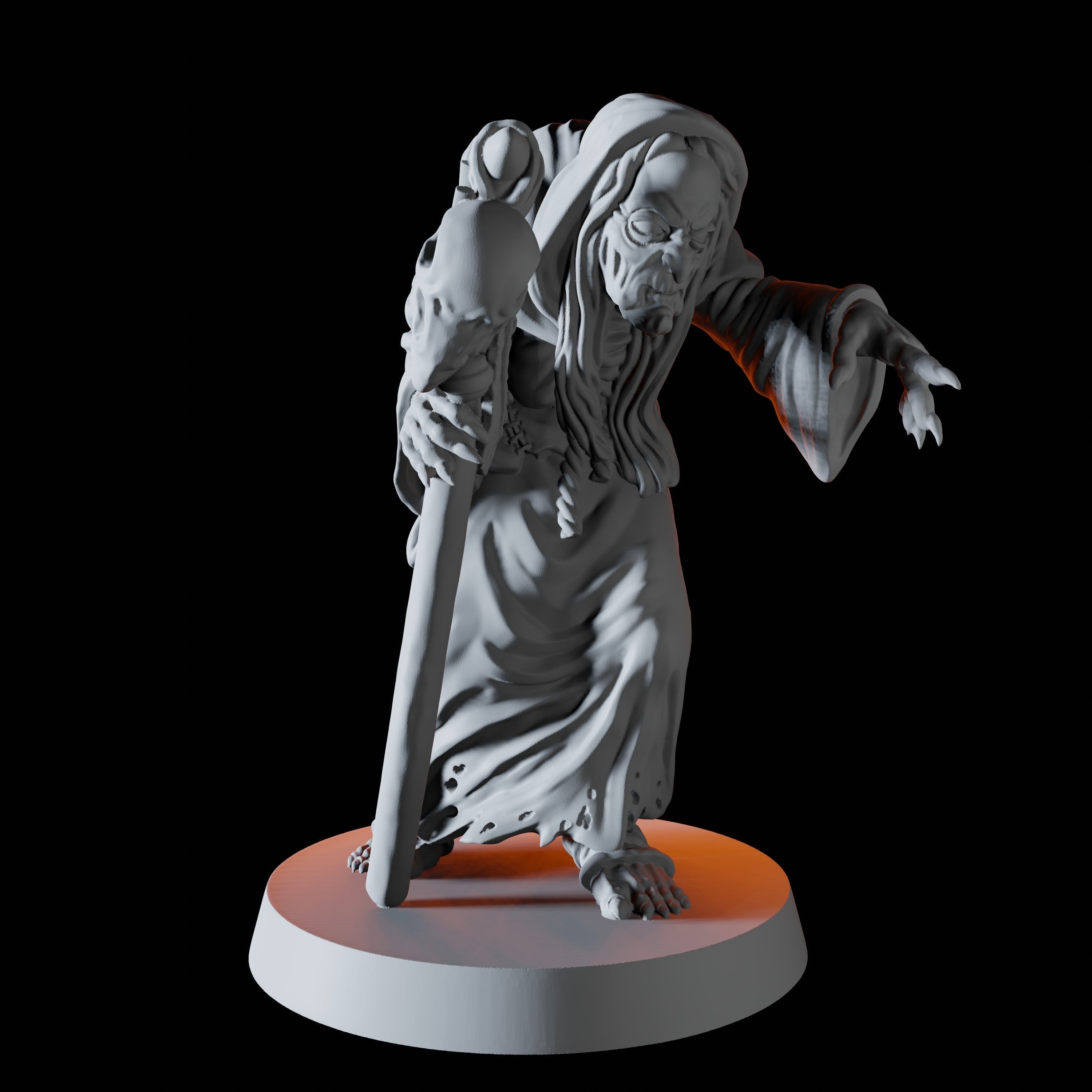 Crone or Hag Miniature for Dungeons and Dragons - Myth Forged