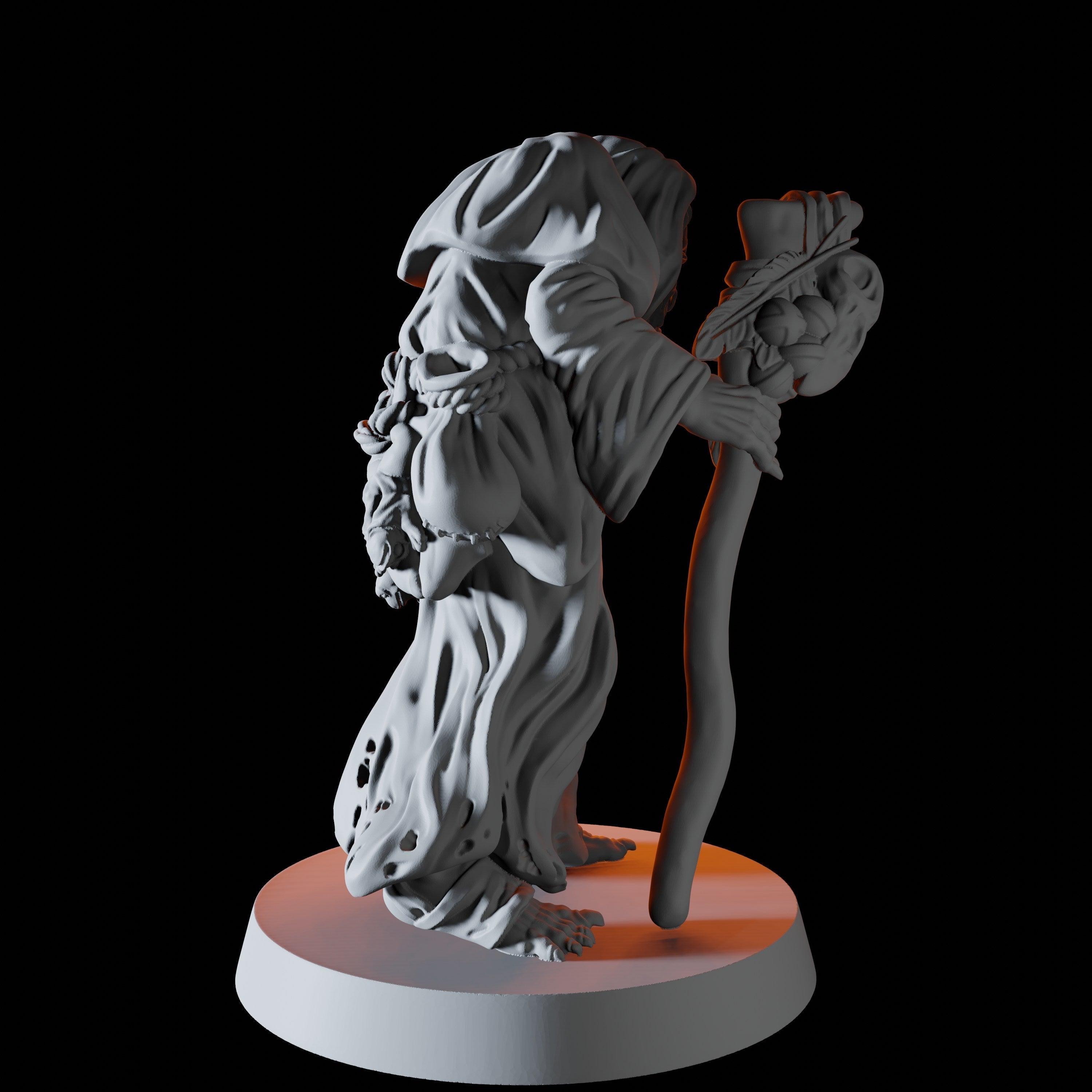 Crone or Hag Miniature for Dungeons and Dragons - Myth Forged