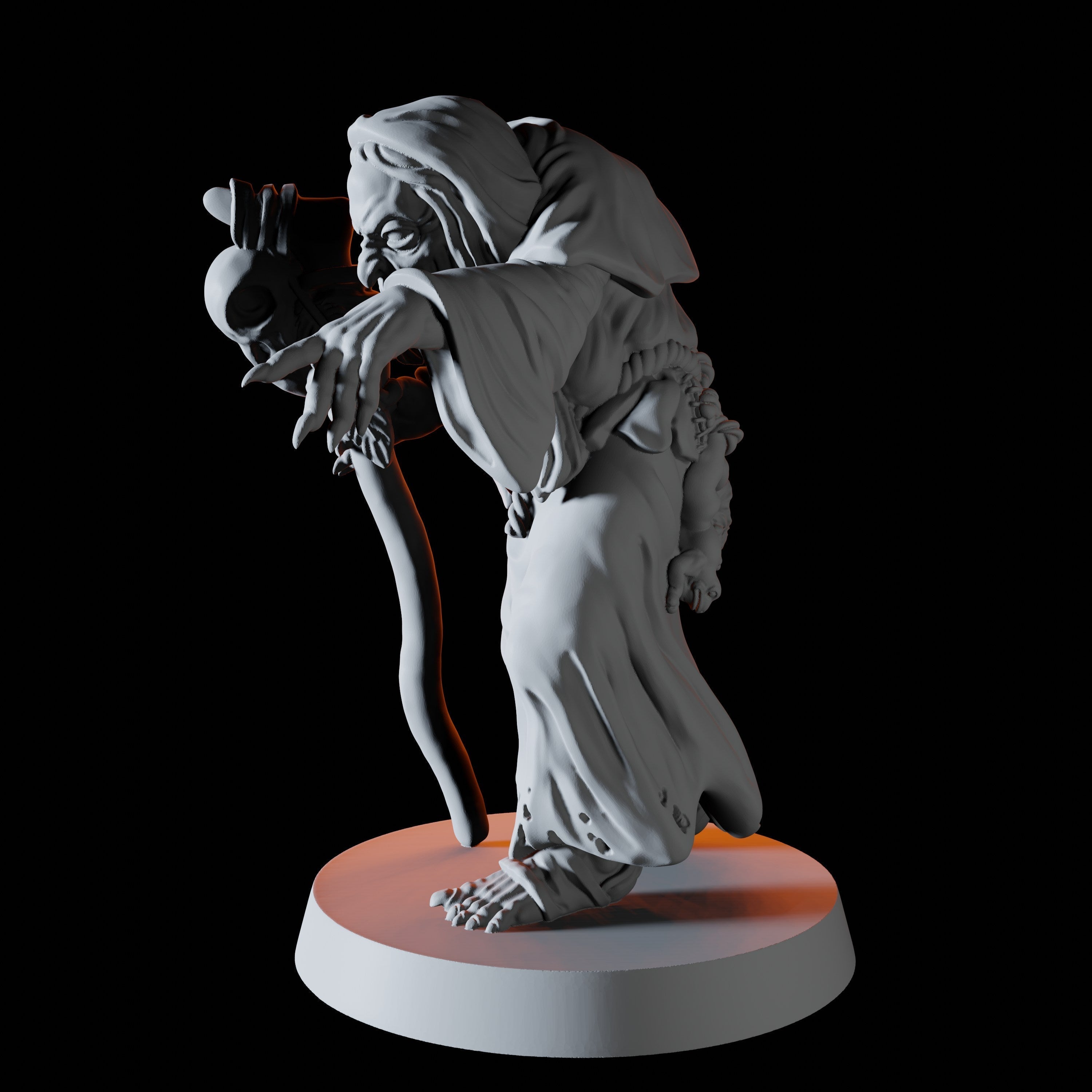 Crone or Hag Miniature for Dungeons and Dragons - Myth Forged