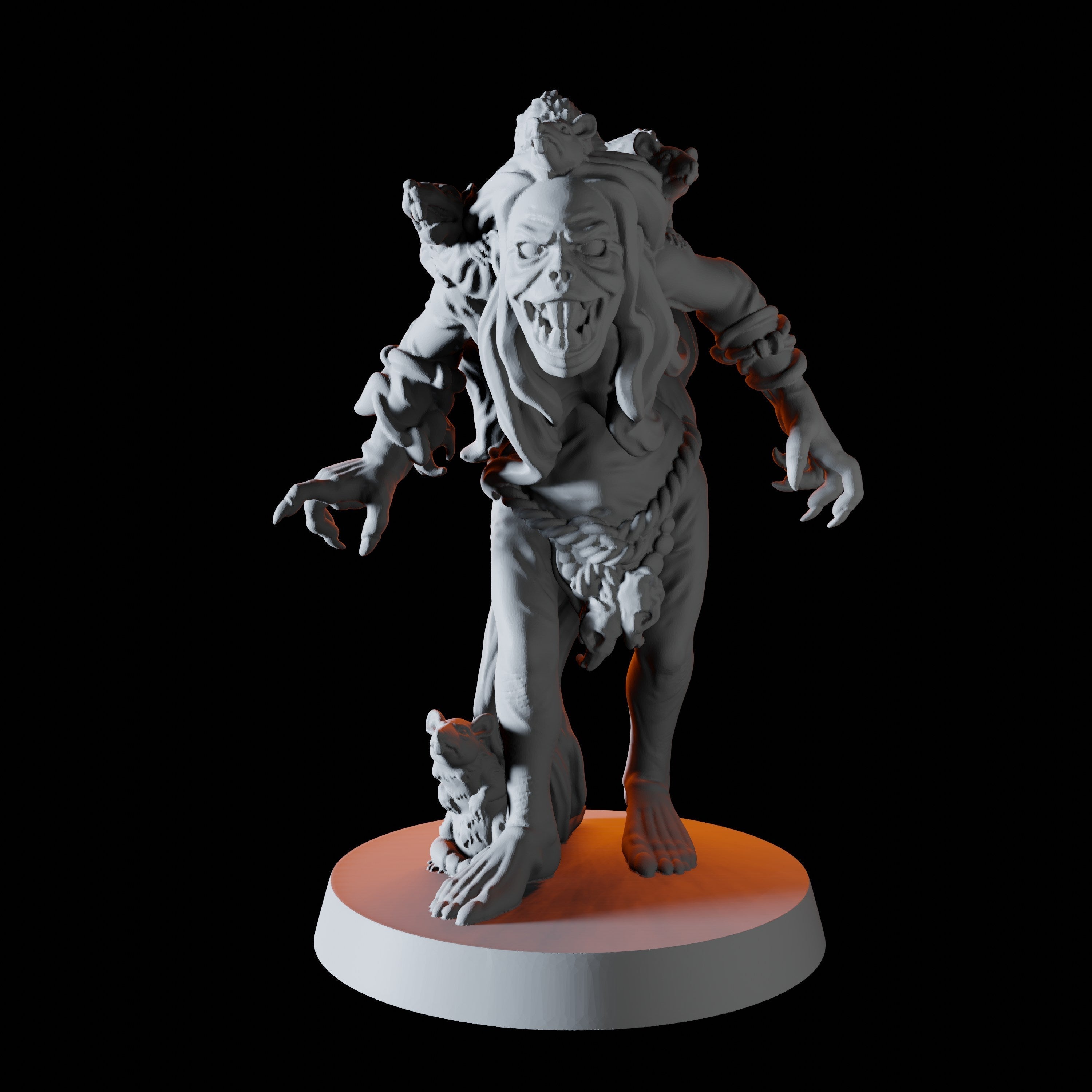 Crone or Hag Miniature for Dungeons and Dragons - Myth Forged